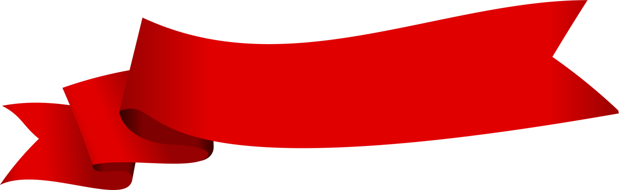 Red ribbon banner